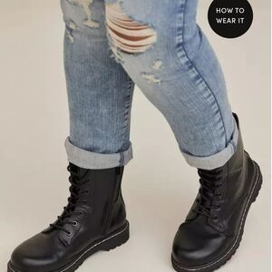 Torrid Black Combat Boots